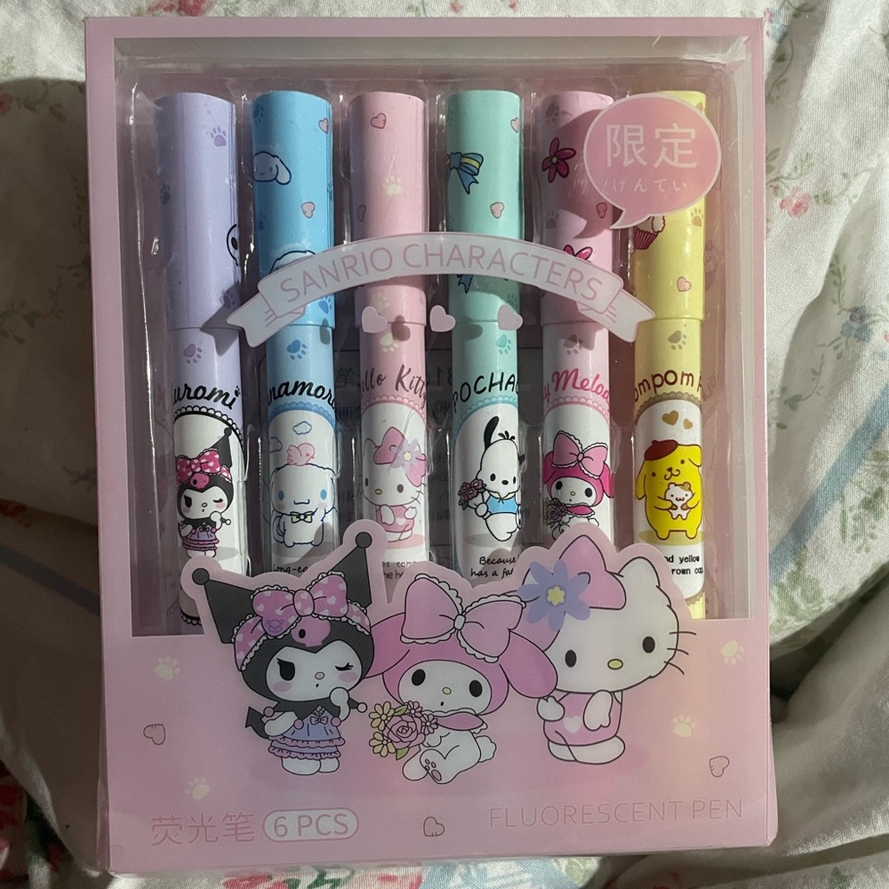 Sanrio Pastel Character Highlighter Set New